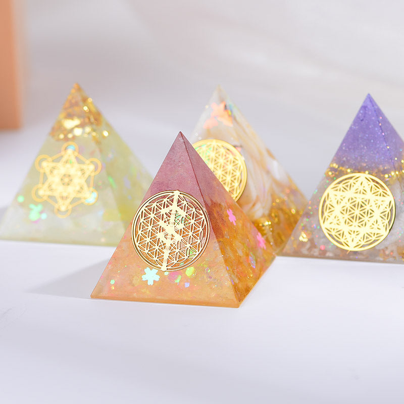 Flower Of Life Orgone Pyramid