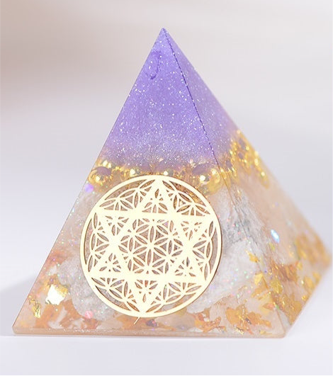 Flower Of Life Orgone Pyramid