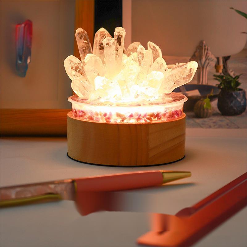 White Crystal Night Light
