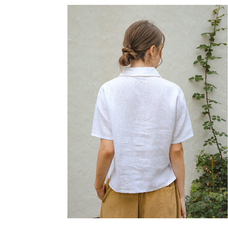Linen Short Sleeved Shirt