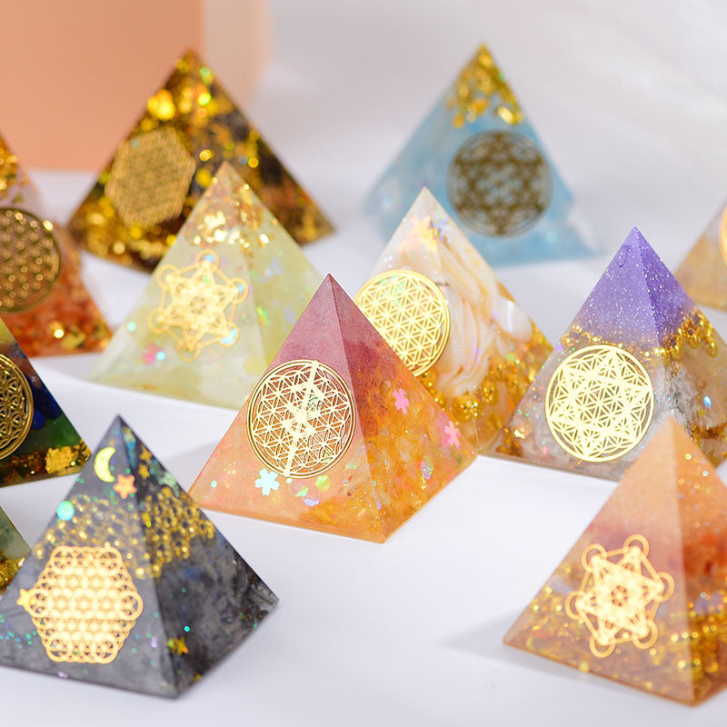 Flower Of Life Orgone Pyramid