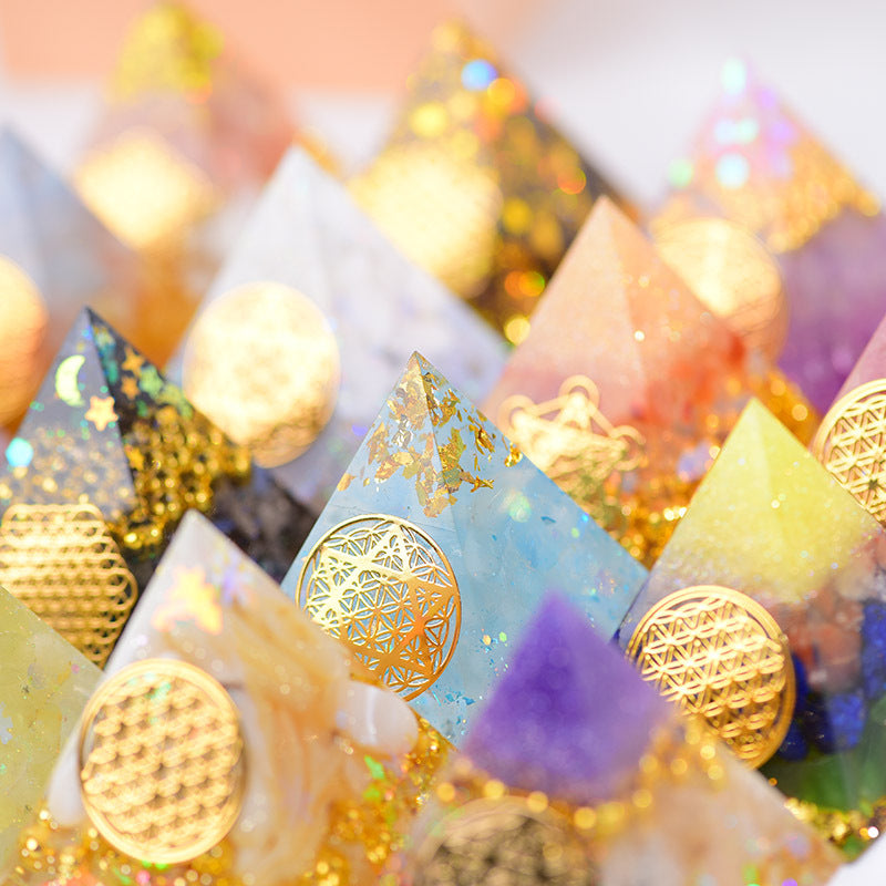 Flower Of Life Orgone Pyramid