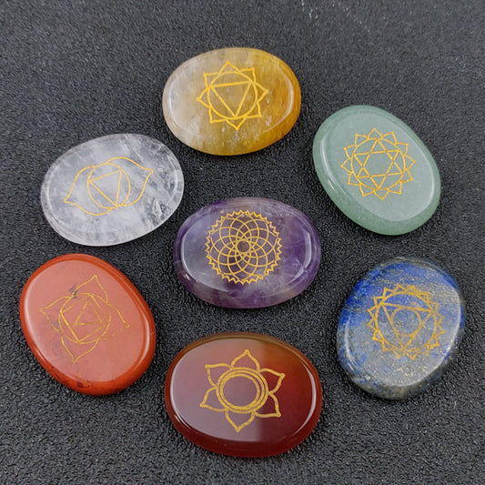 Crystal Seven Chakra Healing Stone Set