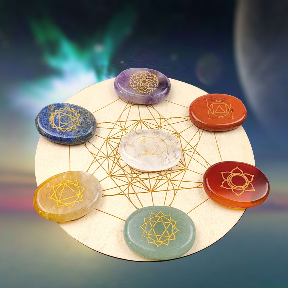 Crystal Seven Chakra Healing Stone Set