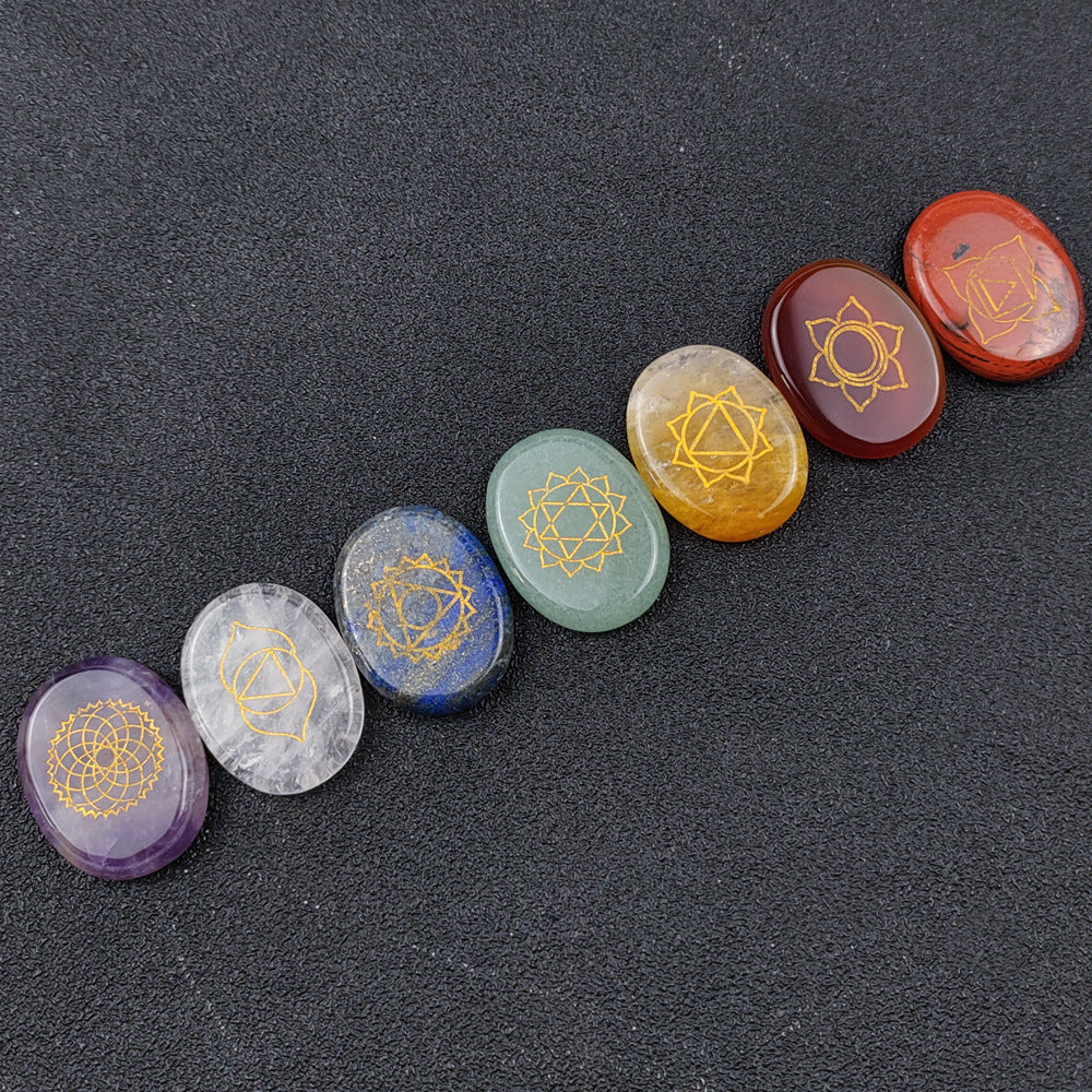 Crystal Seven Chakra Healing Stone Set