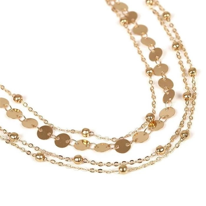 Copper Sequin Anklet