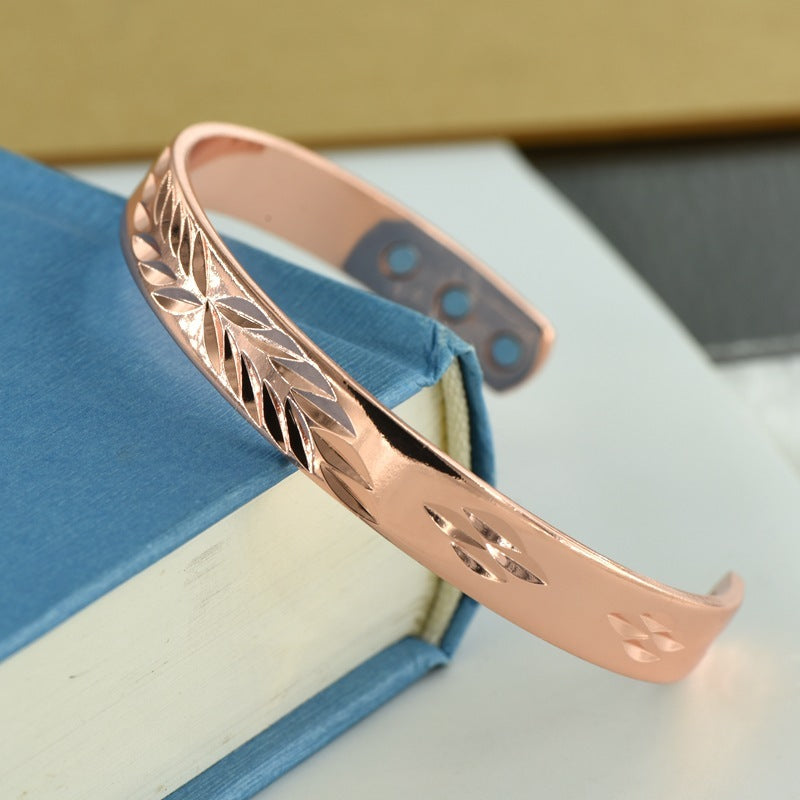 Magnetic AZTEC Copper Bracelet