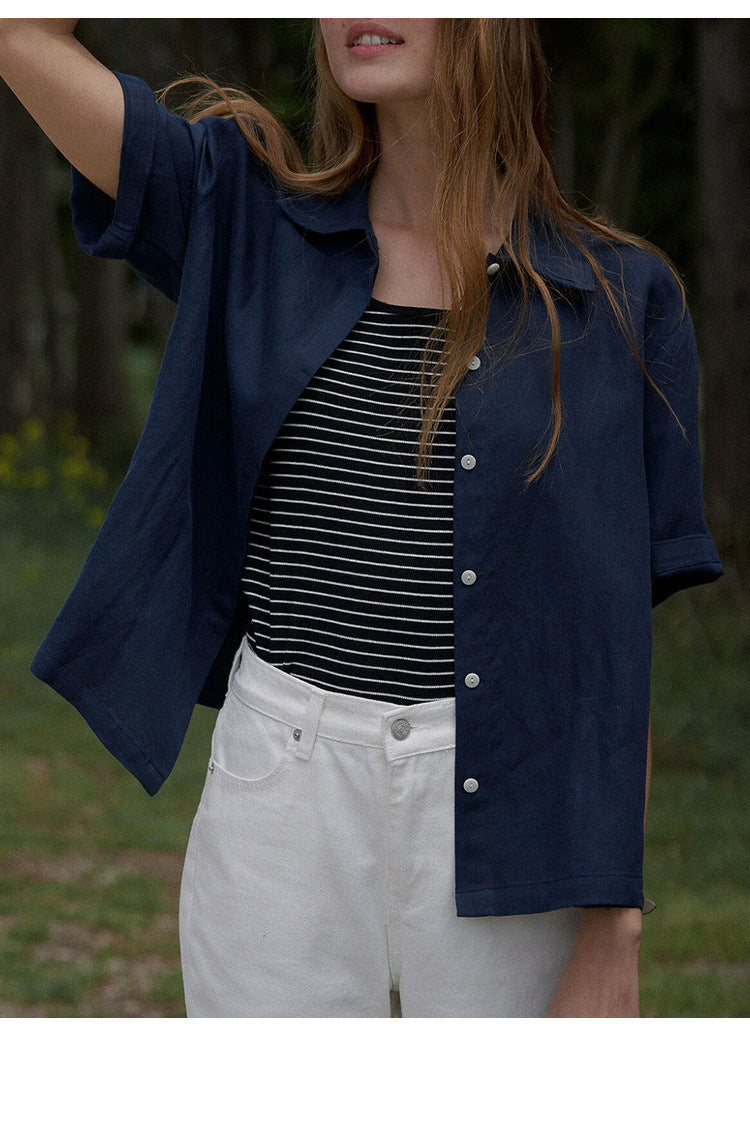 Linen Short Sleeved Shirt