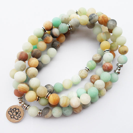 Amazonite Mala Beads Bracelet