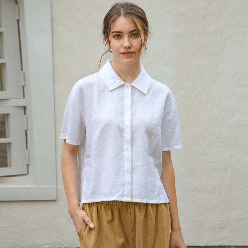 Linen Short Sleeved Shirt