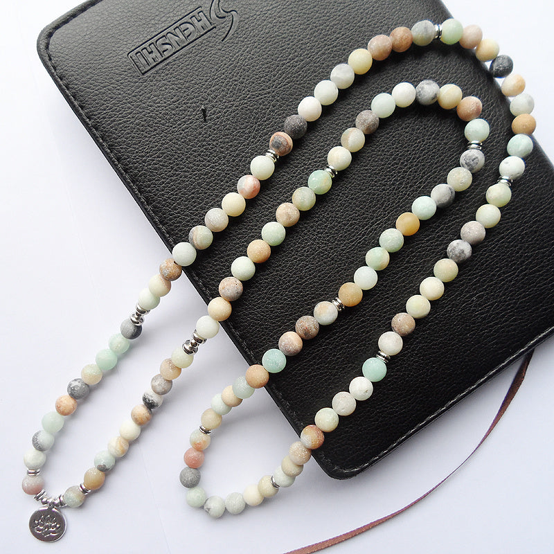 Amazonite Mala Beads Bracelet