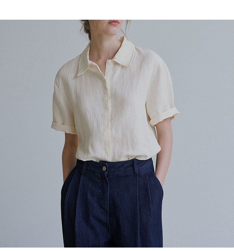 Linen Short Sleeved Shirt