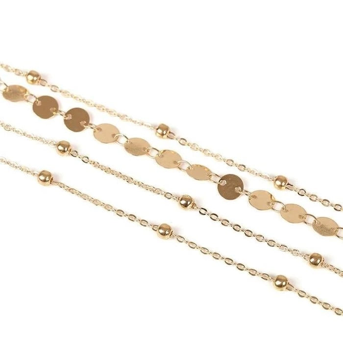 Copper Sequin Anklet