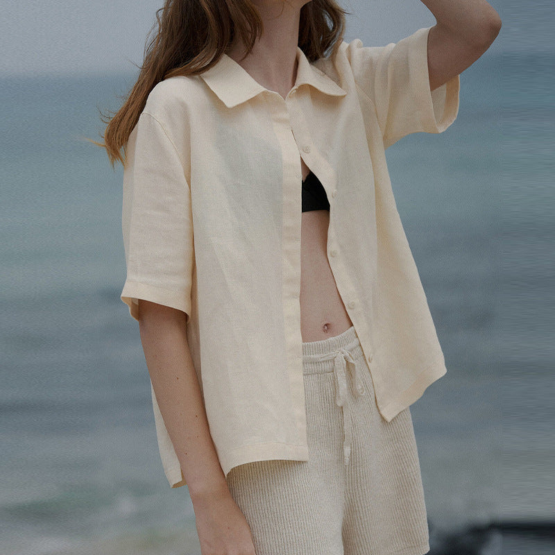 Linen Short Sleeved Shirt