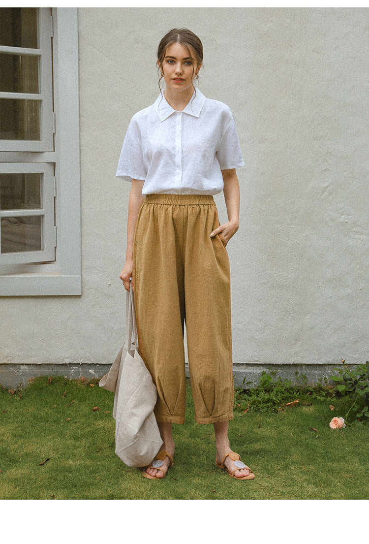 Linen Short Sleeved Shirt