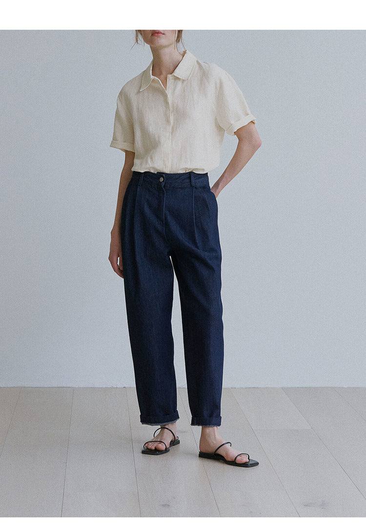 Linen Short Sleeved Shirt